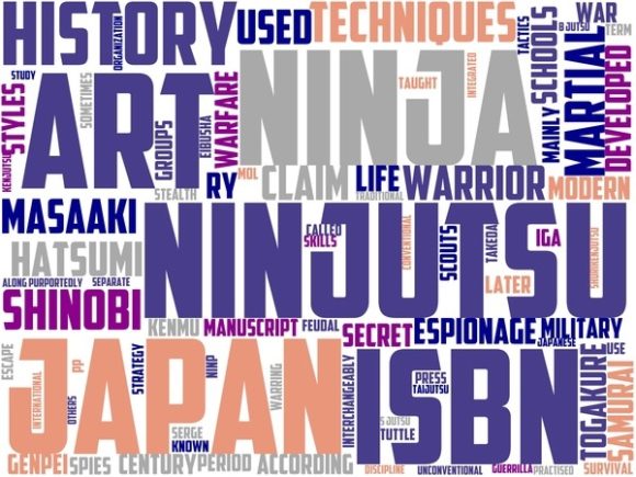 Discover the Power of Ninjutsu Wordart Skinny Tumbler.jpg for Creative Projects