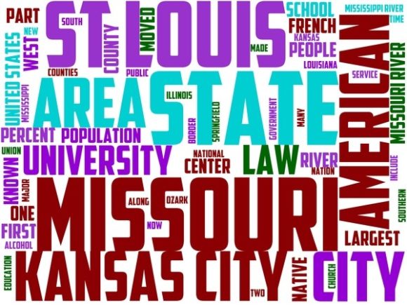 Missouri Wordart Tie Dye