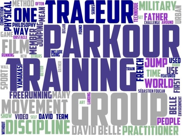Parkour Wordart Tie Dye