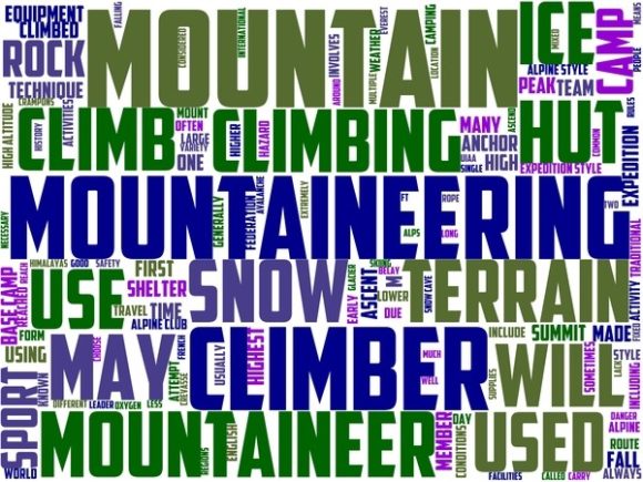 The Mountaineering Wordart Tumbler: A Versatile Design Element for Creativity and Expression